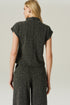 BLUSA JACQUARD GOLA PRETO