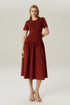 VESTIDO MID MALHA VINHO