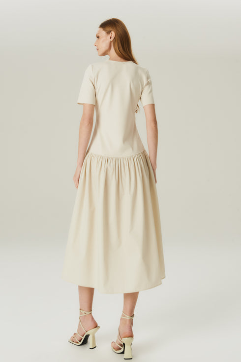 VESTIDO MID MALHA NATURAL