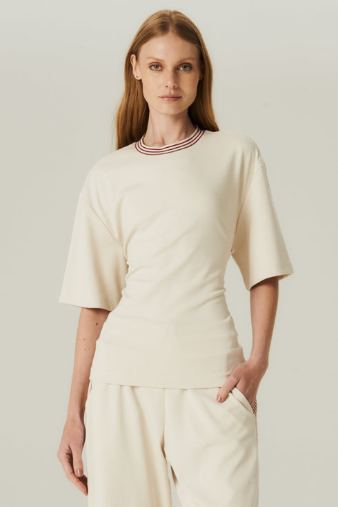 T-SHIRT MALHA PRATS NATURAL