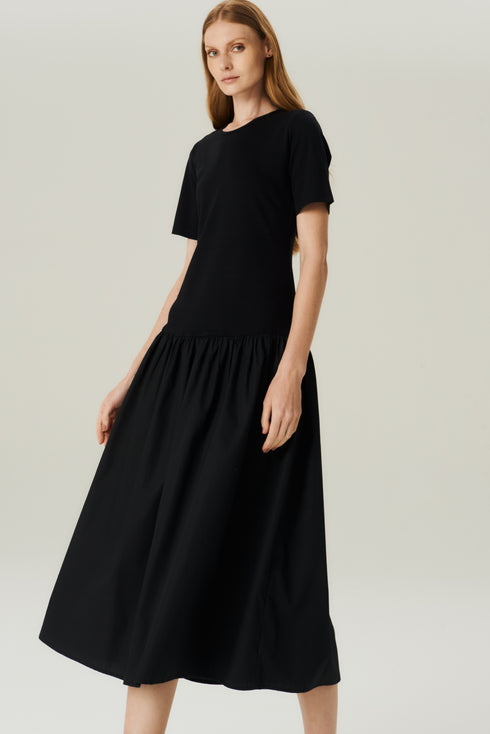 VESTIDO MID MALHA PRETO