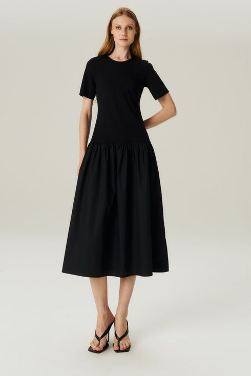 VESTIDO MID MALHA PRETO