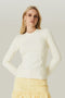 BLUSA MANGA LONGA CANELADA OFF WHITE