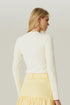 BLUSA MANGA LONGA CANELADA OFF WHITE