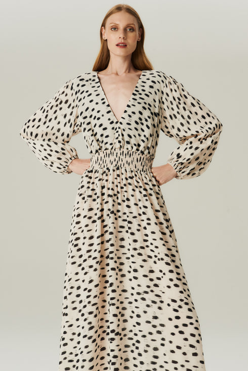VESTIDO LONGO GGT OFF WHITE