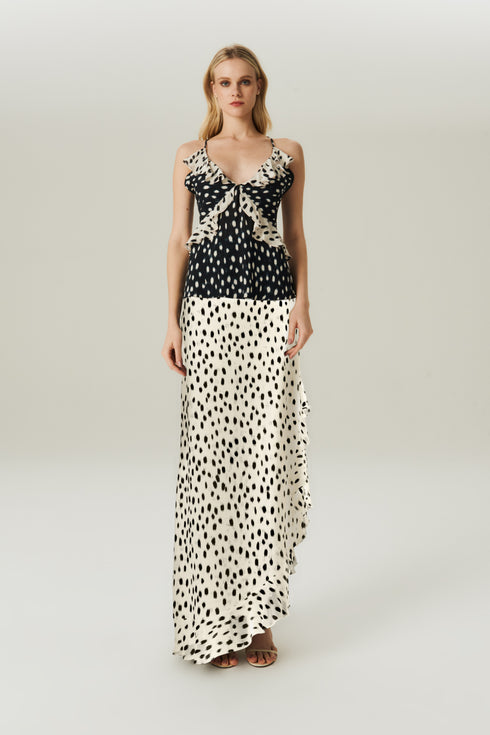 SAIA BABADO GGT ESTAMPADO OFF WHITE