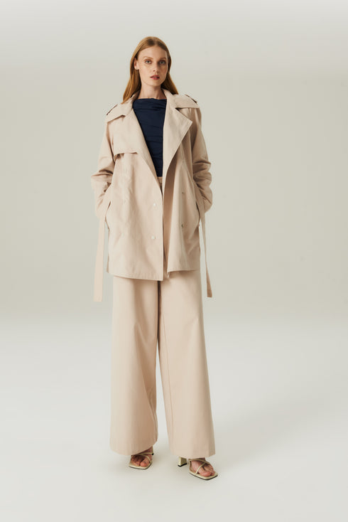 TRENCH COAT COTTON BEGE