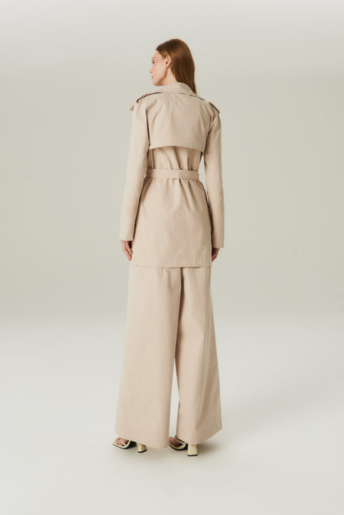 TRENCH COAT COTTON BEGE