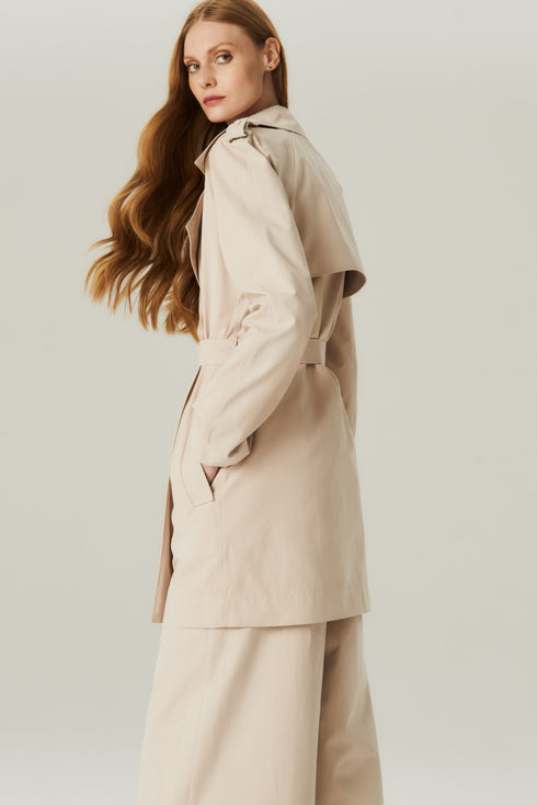 TRENCH COAT COTTON BEGE