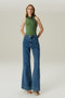 CALCA JEANS FLARE MÉDIO