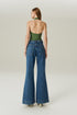 CALCA JEANS FLARE MÉDIO