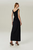 VESTIDO FLUIDO DEGAGÊ PRETO