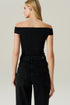 BLUSA FLUIDA OMBRO A OMBRO PRETO