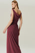 VESTIDO FLUIDO DEGAGÊ VINHO