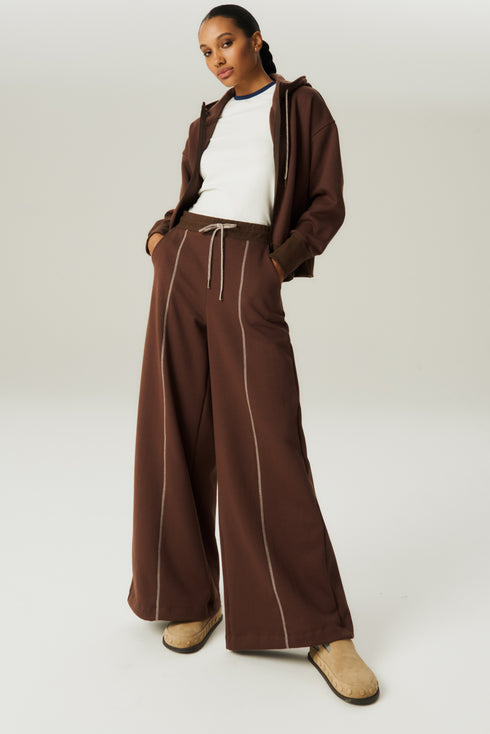 CALÇA PANTA MOLETOM MARROM