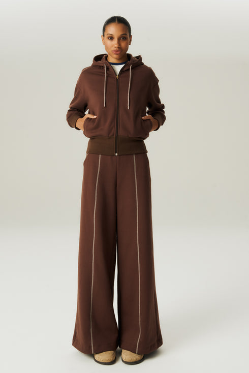 CALÇA PANTA MOLETOM MARROM