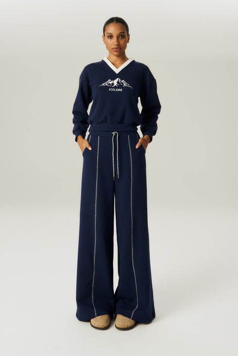 CALÇA PANTA MOLETOM MARINHO