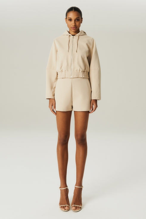 SHORTS ALFAIATARIA BEGE