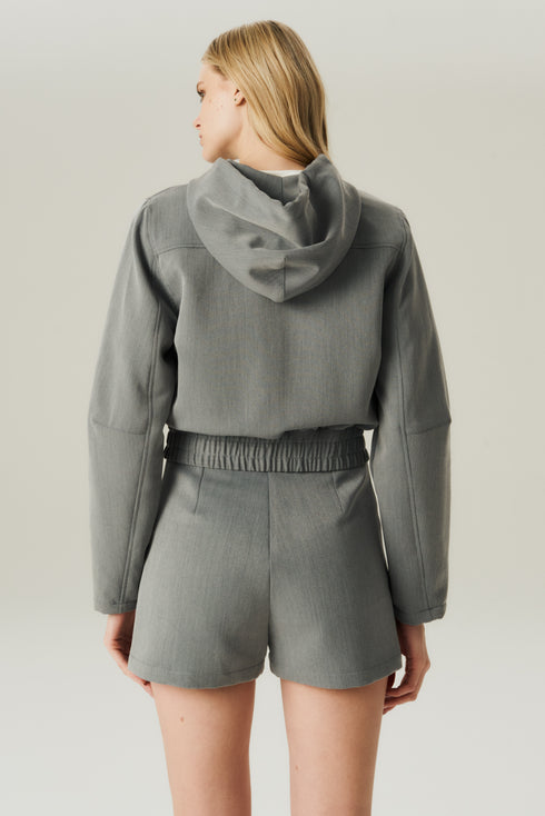 SHORTS ALFAIATARIA CINZA