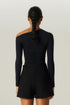 BLUSA FLUIDA MANGA LONGA PRETO