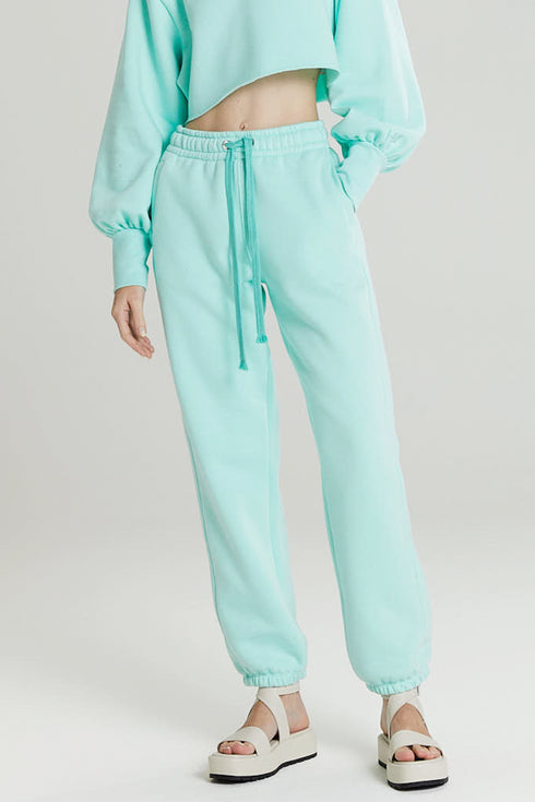 CALÇA RECORTE VERDE ÁGUA