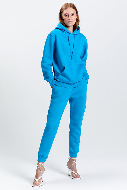 CALÇA C/ PUNHO TURQUESA