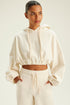 CROPPED HOODIE OFF-WHITE