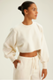 CROPPED SHOULDER PAD OFF-WHITE