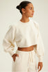 CROPPED SHOULDER PAD OFF-WHITE