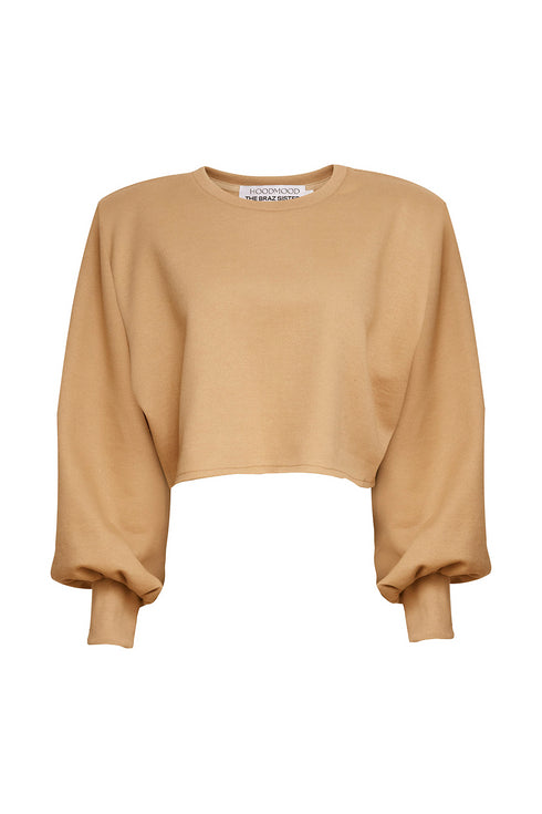 CROPPED SHOULDER PAD CAMELO