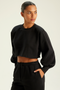 CROPPED SHOULDER PAD PRETO