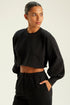 CROPPED SHOULDER PAD PRETO