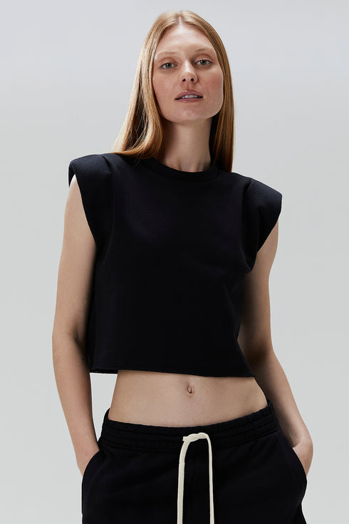 CROPPED REGATA PRETO