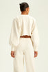 CROPPED SHOULDER PAD OFF-WHITE
