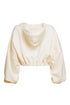 CROPPED HOODIE OFF-WHITE