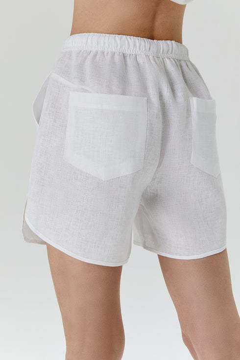 SHORTS ALFAIATARIA BRANCO