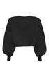 CROPPED SHOULDER PAD PRETO