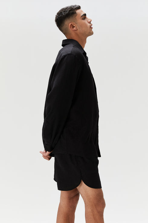 SHORTS ALFAIATARIA PRETO