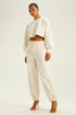 CROPPED SHOULDER PAD OFF-WHITE