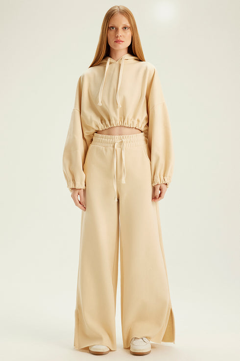 CROPPED HOODIE MANTEIGA