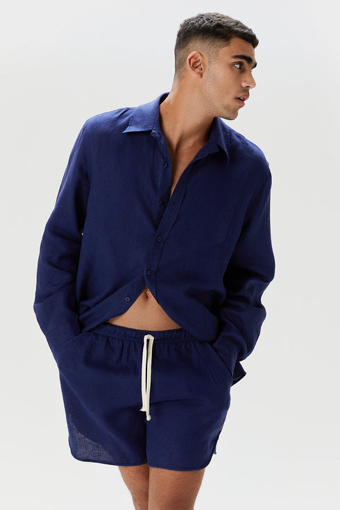 SHORTS ALFAIATARIA NAVY