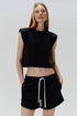 CROPPED REGATA PRETO