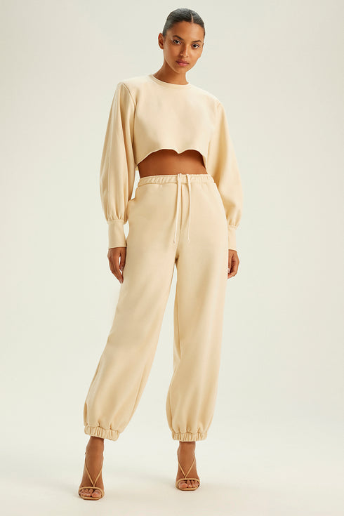 CROPPED SHOULDER PAD MANTEIGA