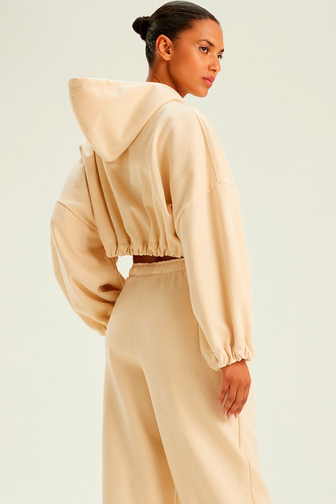 CROPPED HOODIE MANTEIGA