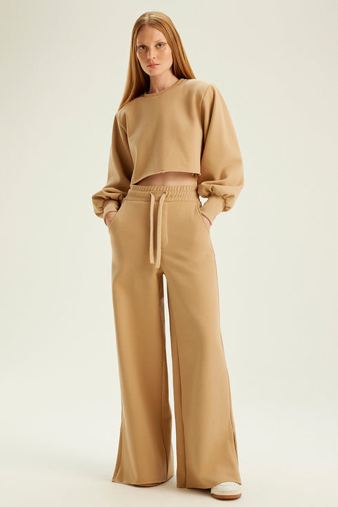 CROPPED SHOULDER PAD CAMELO