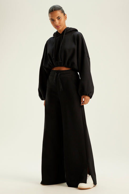 CROPPED HOODIE PRETO