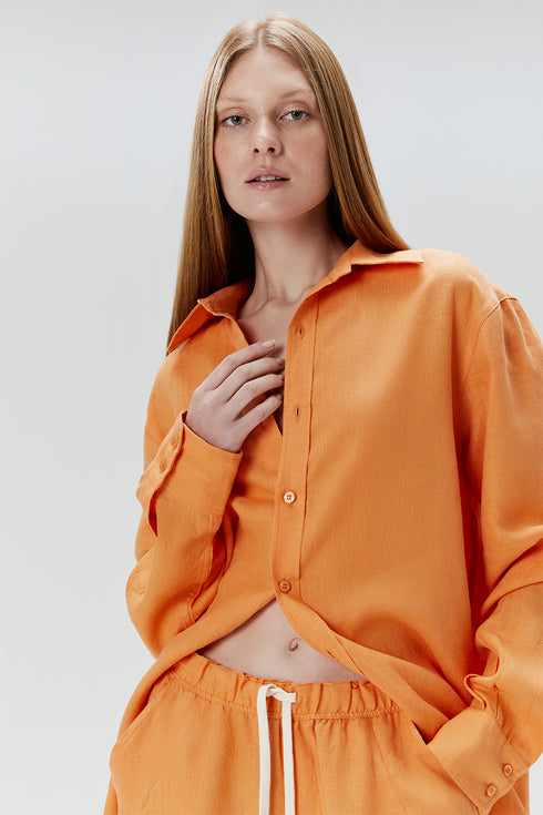CAMISA OVERSIZED TANGERINA