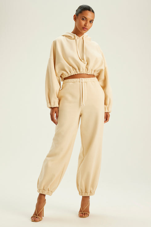 CROPPED HOODIE MANTEIGA