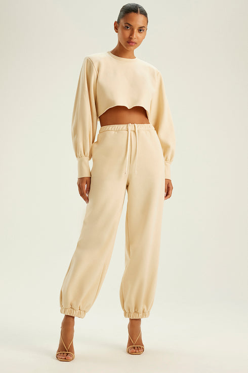 CALÇA TULIPA MANTEIGA