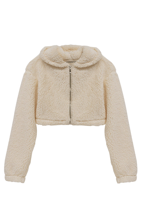 JAQUETA CROPPED OFF-WHITE